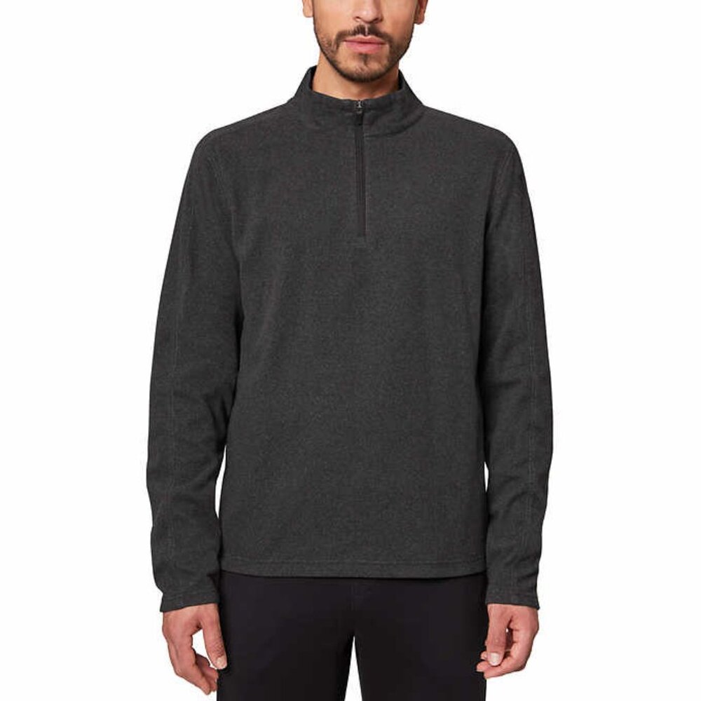 MONDETTA Black Quarter Zip Sweater, size S